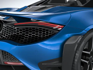 Mclaren 765LT Spider 2022 3D Model