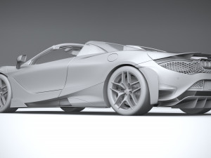 Mclaren 765LT Spider 2022 3D Модель