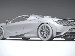 Mclaren 765LT Spider 2022 3D Model