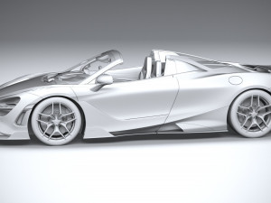 Mclaren 765LT Spider 2022 3D Модель