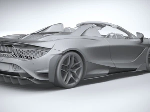 Mclaren 765LT Spider 2022 3D Model