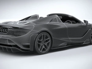 Mclaren 765LT Spider 2022 3D Model
