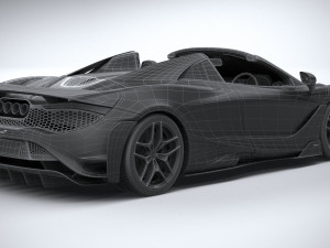 Mclaren 765LT Spider 2022 3D Модель