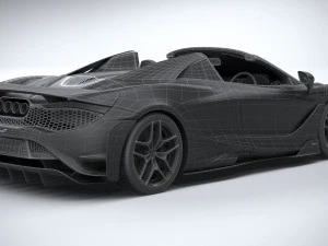 Mclaren 765LT Spider 2022 3D Model