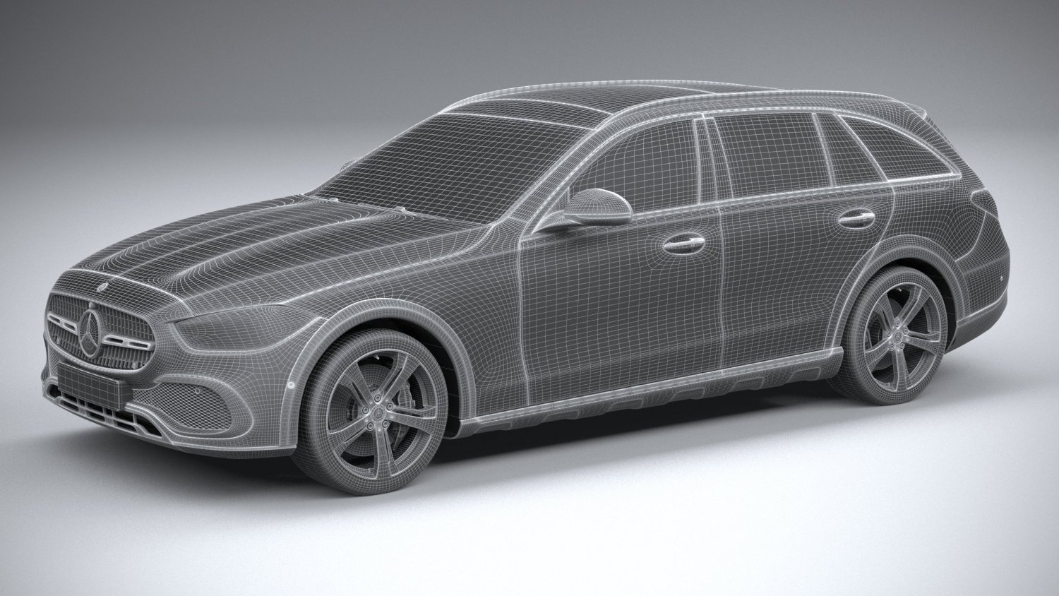 Mercedes-benz C-class All Terrain 2022 3D मॉडल In, 40% OFF
