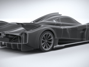 Pagani Hauyra R 2021 3D Model