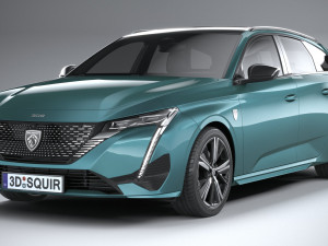 Peugeot 308 SW 2022 Modelo 3D