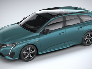 Peugeot 308 SW 2022 Modelo 3D