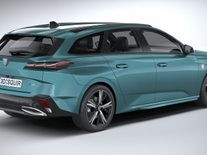 Peugeot 308 SW 2022 Modelo 3D