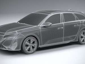 Peugeot 308 SW 2022 Modelo 3D