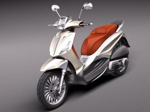 Piaggio BV Tourer 300 2011 Modelo 3D