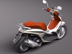Piaggio BV Tourer 300 2011 Modelo 3D