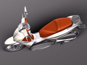Piaggio BV Tourer 300 2011 Modelo 3D