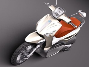 Piaggio BV Tourer 300 2011 Modelo 3D