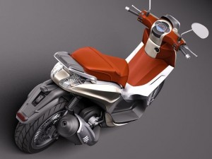 Piaggio BV Tourer 300 2011 Modelo 3D