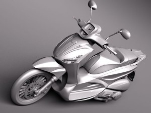 Piaggio BV Tourer 300 2011 Modelo 3D