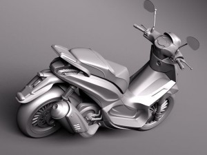 Piaggio BV Tourer 300 2011 Modelo 3D