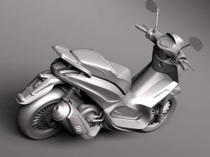 Piaggio BV Tourer 300 2011 3D Model