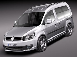 Volkswagen Caddy 2011 Modello 3D