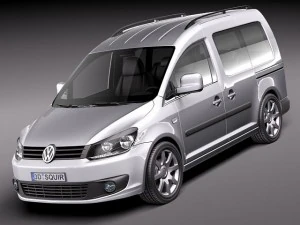 Volkswagen Caddy 2011 Modèle 3D