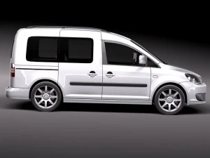 Volkswagen Caddy 2011 3D Model