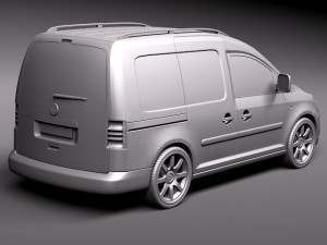 Volkswagen Caddy 2011 3D Model
