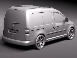 Volkswagen Caddy 2011 3D Model