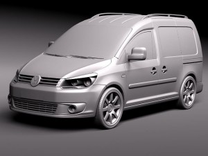 Volkswagen Caddy 2011 3D Model