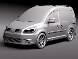 Volkswagen Caddy 2011 3D Model