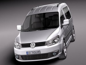 Volkswagen Caddy 2011 3D Model