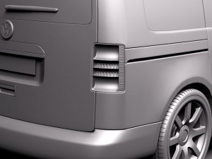 Volkswagen Caddy 2011 3D Model