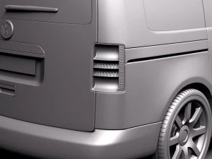 Volkswagen Caddy 2011 3D Model