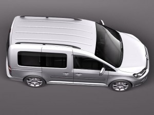 Volkswagen Caddy 2011 3D Model