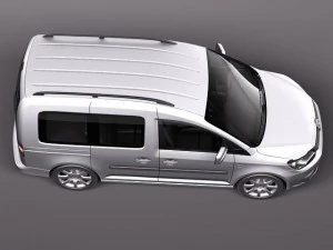 Volkswagen Caddy 2011 3D Model