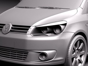 Volkswagen Caddy 2011 3D Model