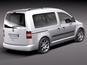Volkswagen Caddy 2011 3D Model