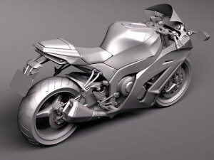 Kawasaki Ninja ZX-10R 2011 3D Model