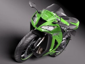 Kawasaki Ninja ZX-10R 2011 3D Model