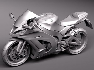 Kawasaki Ninja ZX-10R 2011 3D Model