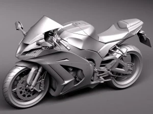 Kawasaki Ninja ZX-10R 2011 3D Model