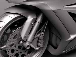 Kawasaki Ninja ZX-10R 2011 3D Model