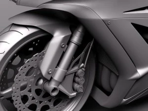 Kawasaki Ninja ZX-10R 2011 3D Model