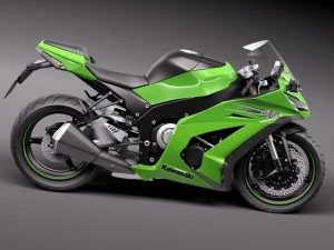 Kawasaki Ninja ZX-10R 2011 3D Model