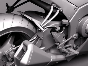 Kawasaki Ninja ZX-10R 2011 3D Model