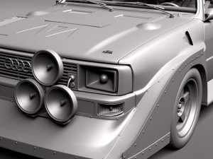 Audi Sport Quattro S1 E2 3D मॉडल