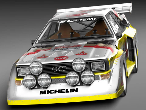 Audi Sport Quattro S1 E2 Modelo 3D