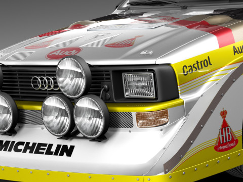 Audi Sport Quattro S1 E2 3D 模型