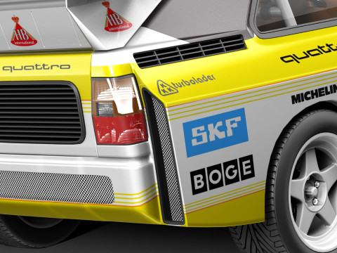 Audi Sport Quattro S1 E2 3D 模型