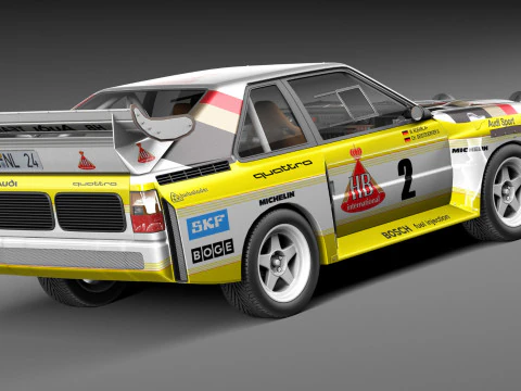 Audi Sport Quattro S1 E2 Modelo 3D