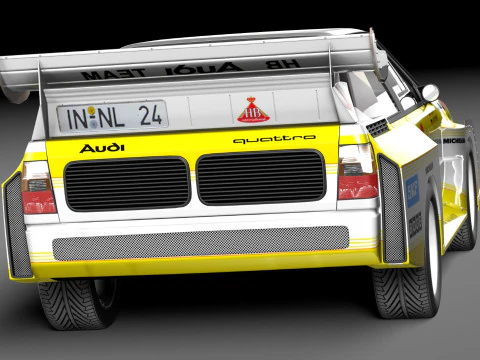 Audi Sport Quattro S1 E2 Modelo 3D
